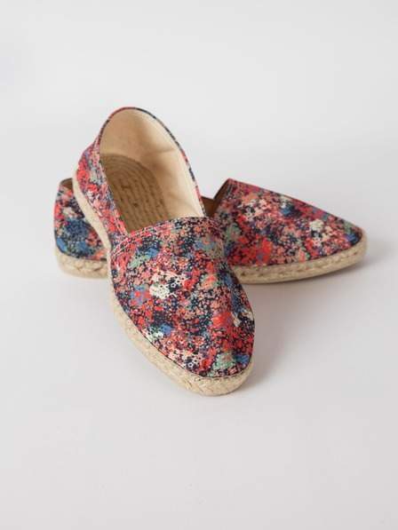 Modro-červené vzorované espadrilky SKFK Udan