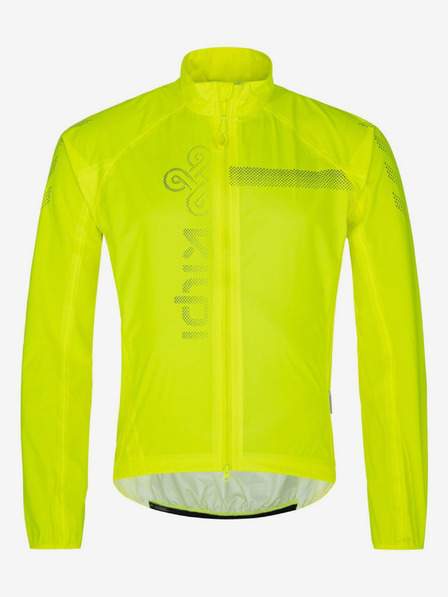 Neonově žlutá pánská cyklistická nepromokavá bunda Kilpi Rainar-M