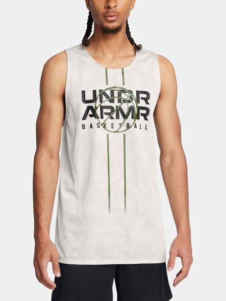 Pánské tílko Under Armour UA Zone Reversible Jsy-GRN