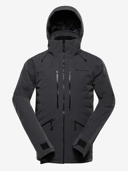 Pánská lyžařská bunda s membránou ptx snow ALPINE PRO REAS dk.true gray SLEVA