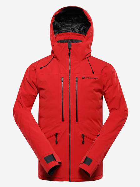 Pánská lyžařská bunda s membránou ptx snow ALPINE PRO REAS olympic red AKCE