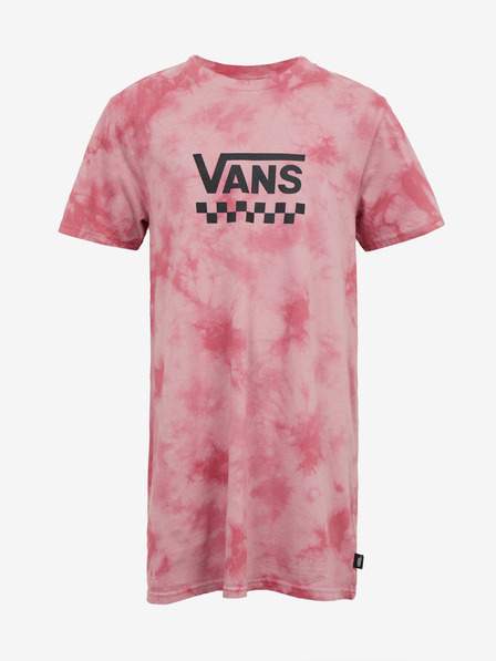 Růžové holčičí batikované šaty VANS Cloud Wash