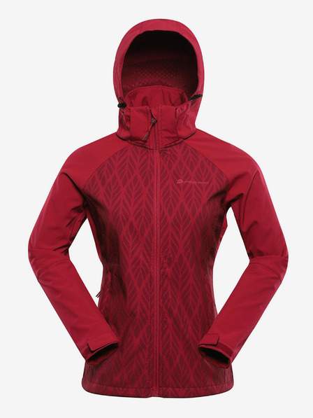 Růžovo-fialová dámská softshellová bunda s membránou Alpine Pro Hoora outdoorové bundy