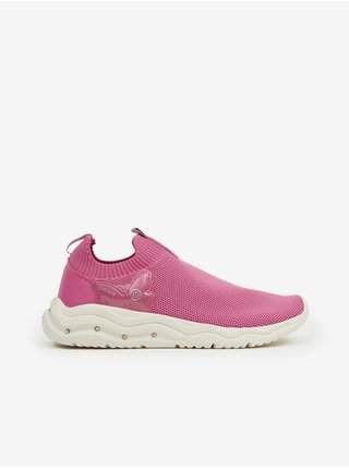 Růžové holčičí slip on tenisky Geox AKCE