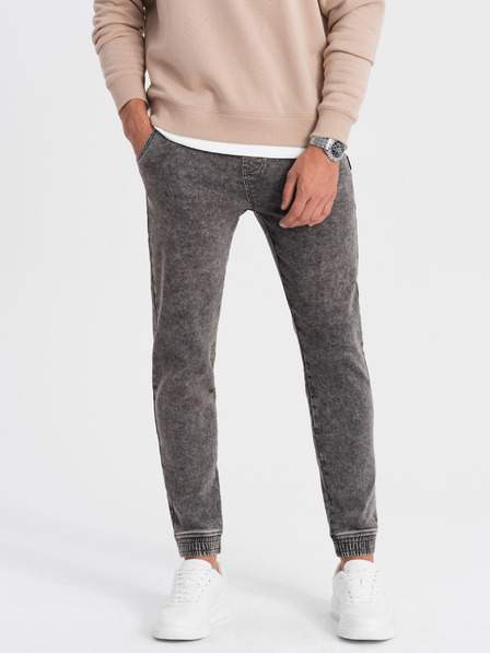 Šedé pánské džíny Ombre Clothing