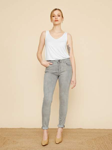 Šedé skinny fit džíny ZOOT.lab Pippa