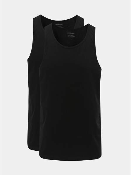 Sada dvou černých basic tílek Jack & Jones