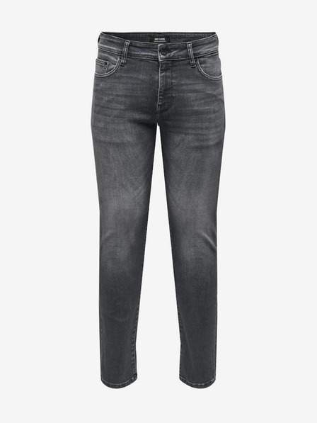 Šedé pánské slim fit džíny ONLY & SONS Loom