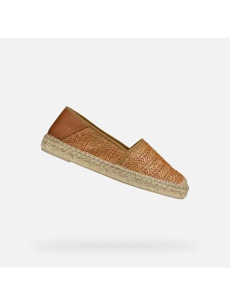 Světle hnědé dámské espadrilky Geox Lampedusa