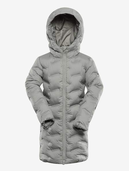 Šedý holčičí Hi-Therm kabát s impregnací Alpine Pro Awedo