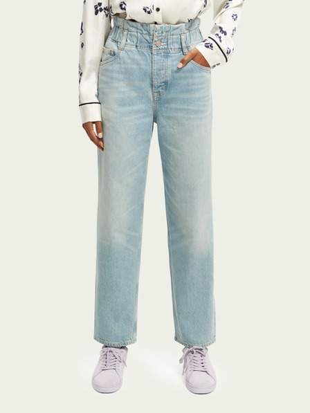 Světle modré dámské široké džíny Scotch & Soda