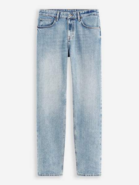 Světle modré pánské straight fit džíny Celio C15 Dostraight LEVNĚ