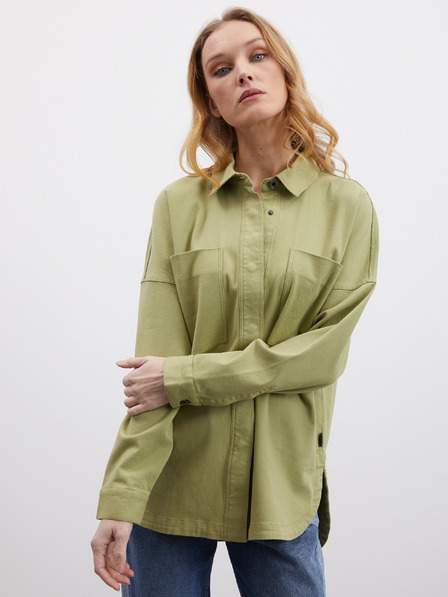 Světle zelená dámská svrchní oversize košile ZOOT.lab Becca