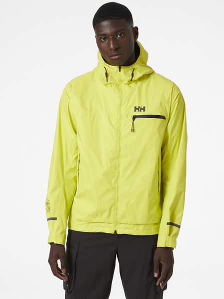Světle zelená pánská voděodolná lehká bunda s kapucí HELLY HANSEN Ride Hooded Rain