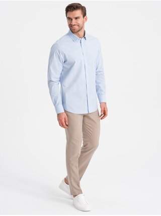 Světle modrá pánská košile Ombre Clothing