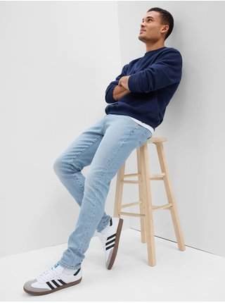 Světle modré pánské slim fit džíny GAP GapFlex