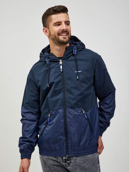 Tmavě modrá pánská lehká bunda Ragwear Kanzy