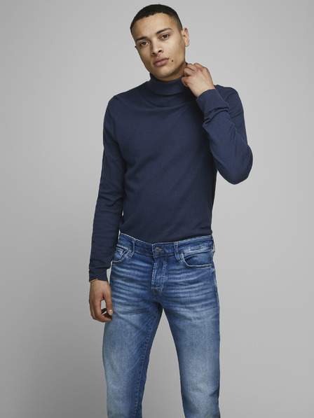 Tmavě modrý basic rolák Jack & Jones Emil