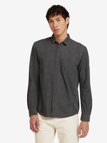 Tmavě šedá pánská košile Tom Tailor Denim