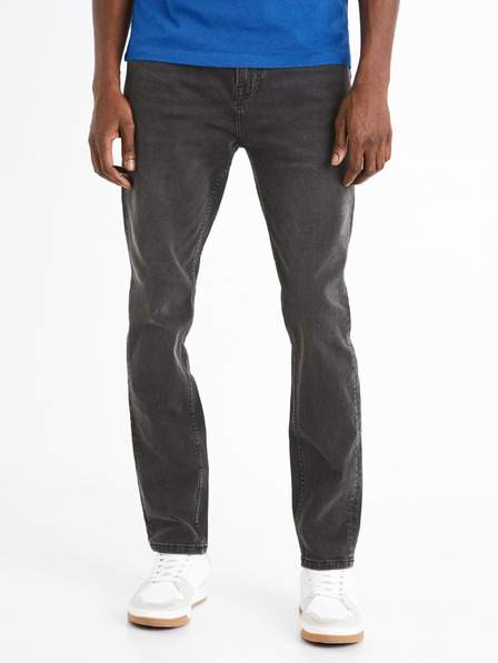 Tmavě šedé pánské slim fit džíny Celio C25 Dolls