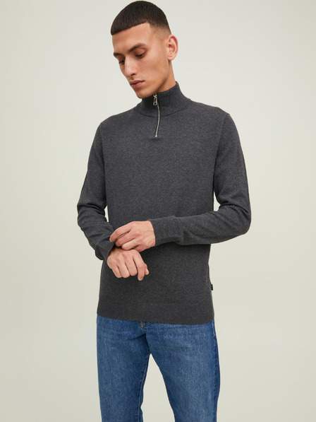 Tmavě šedý pánský svetr Jack & Jones Emil