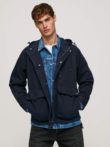 Tmavě modrá pánská lehká bunda Pepe Jeans Joshua