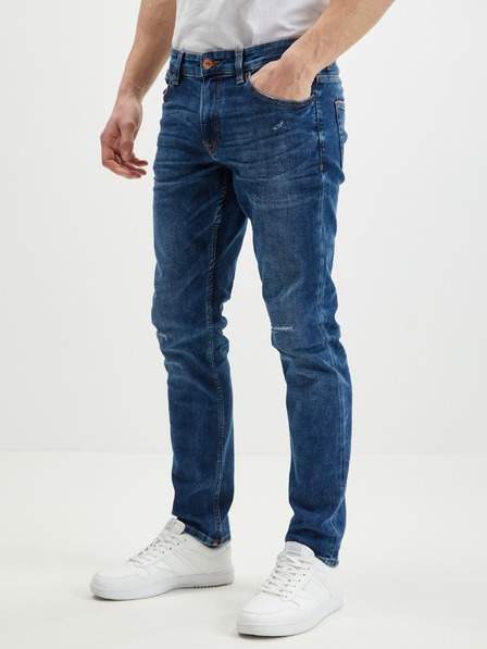Tmavě modré pánské slim fit džíny ONLY & SONS Loom