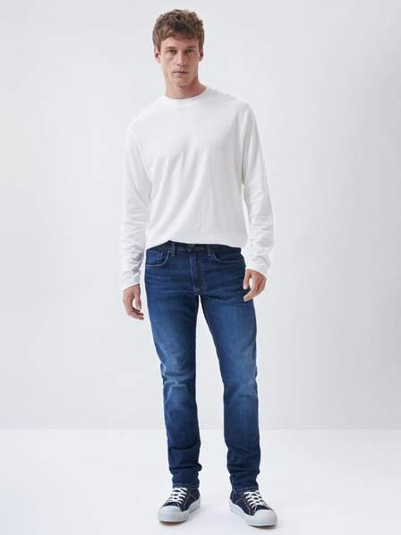 Tmavě modré pánské slim fit džíny Salsa Jeans SLEVA