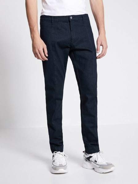 Tmavě modré pánské slim fit džíny s pruhem Celio C25 SLEVA