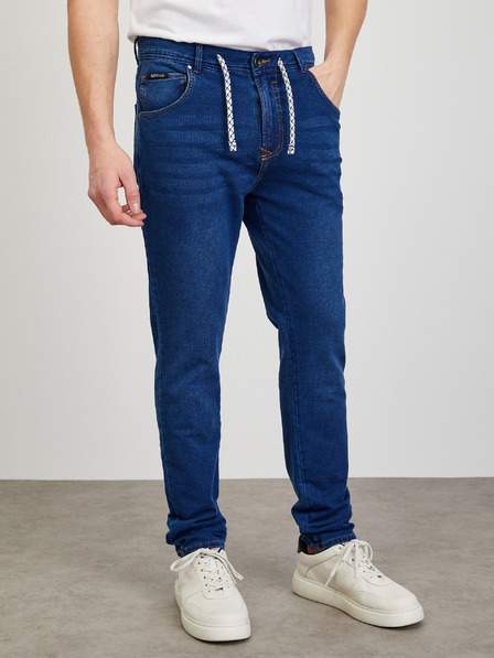 Tmavě modré pánské straight fit džíny ZOOT.lab Jacob