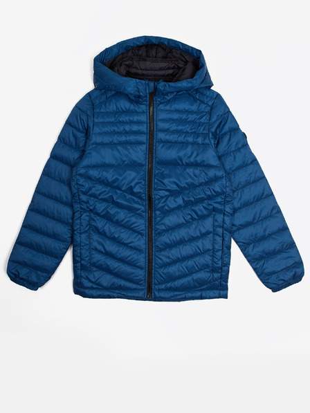 Tmavě modrá klučičí prošívaná bunda Jack & Jones Hero
