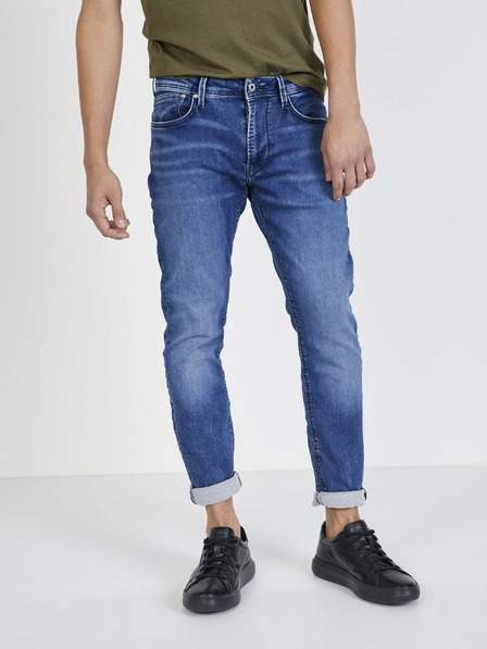 Tmavě modré pánské straight fit džíny Pepe Jeans Stanley