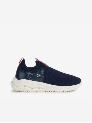 Tmavě modré holčičí slip on tenisky Geox nejlevnější