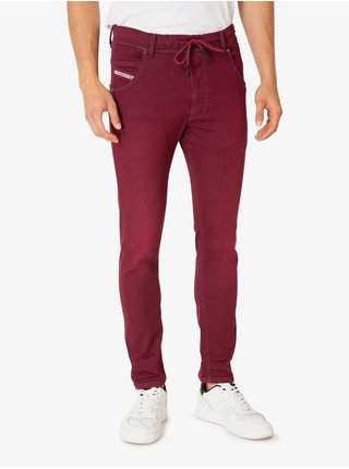 Vínové pánské skinny fit džíny Diesel Krooley
