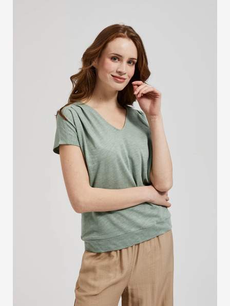 Zelené tričko s krátkým rukávem Moodo