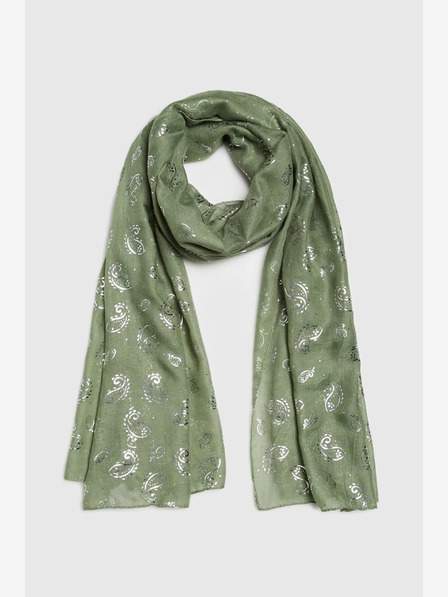 Zelený dámský vzorovaný šátek Moodo