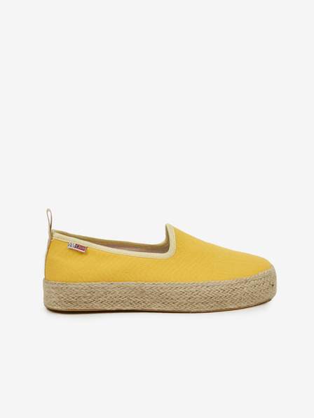 Žluté dámské espadrilky na platformě NAPAPIJRI SLEVA