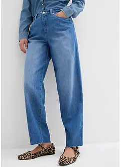Baggy džíny, Mid Waist, pohodlný pas, Super Soft