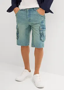 Cargo džínové bermudy, Regular Fit