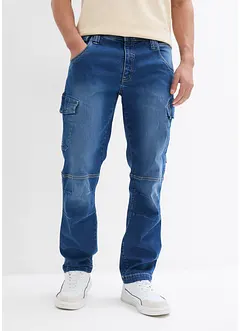 Strečové cargo džíny, Relaxed Fit, Straight