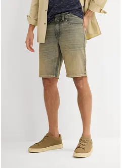Strečové džínové bermudy Dirty Washed, Regular Fit SLEVA