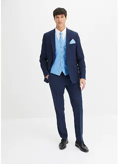 Svatební oblek Slim Fit s vestou a kravatou (5dílná souprava)