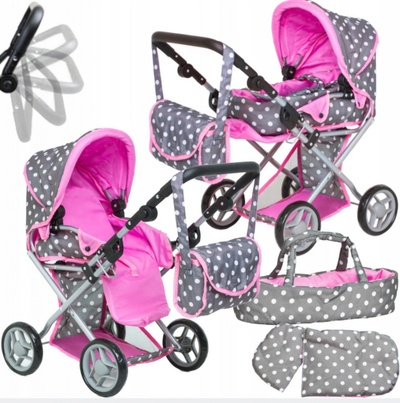 TOP 4. - DeCuevas 81643 Skládací 3 v 1 s přenosnou taškou DIDI 2021 75 cm