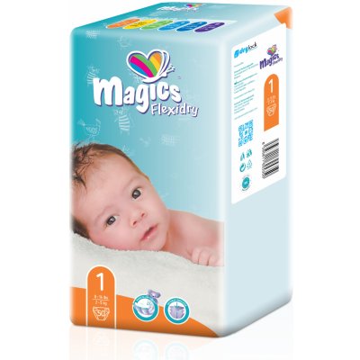 TOP 2. - Dry Lock Magics Flexidry 1 Newborn 2-5 kg 50 ks