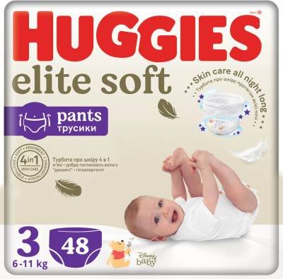 TOP 5. - Huggies Elite Soft Pants 3 48 ks