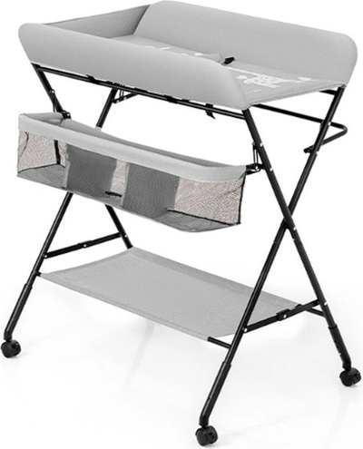 TOP 2. - iMex Toys Dětský cestovní přebalovací stůl - Šedý