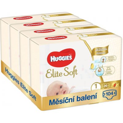 TOP 1. - Huggies Elite Soft Newborn 1 4x26 ks 104ks
