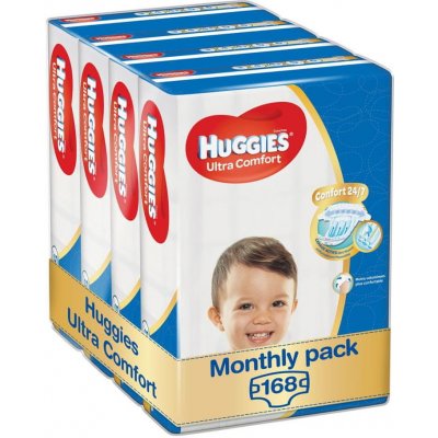 TOP 4. - Huggies Ultra Comfort 5 Jumbo 11-25 kg 4x42 ks 168 ks