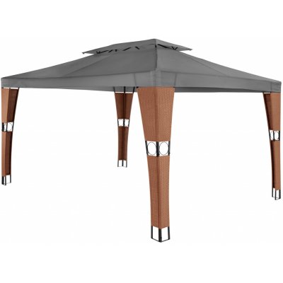 TOP 5. - tectake 403264 záhradný altánok mona 3x4m - hnědá/antracit
