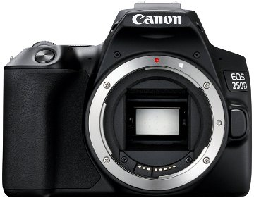 Canon EOS 250D, telo, čierny